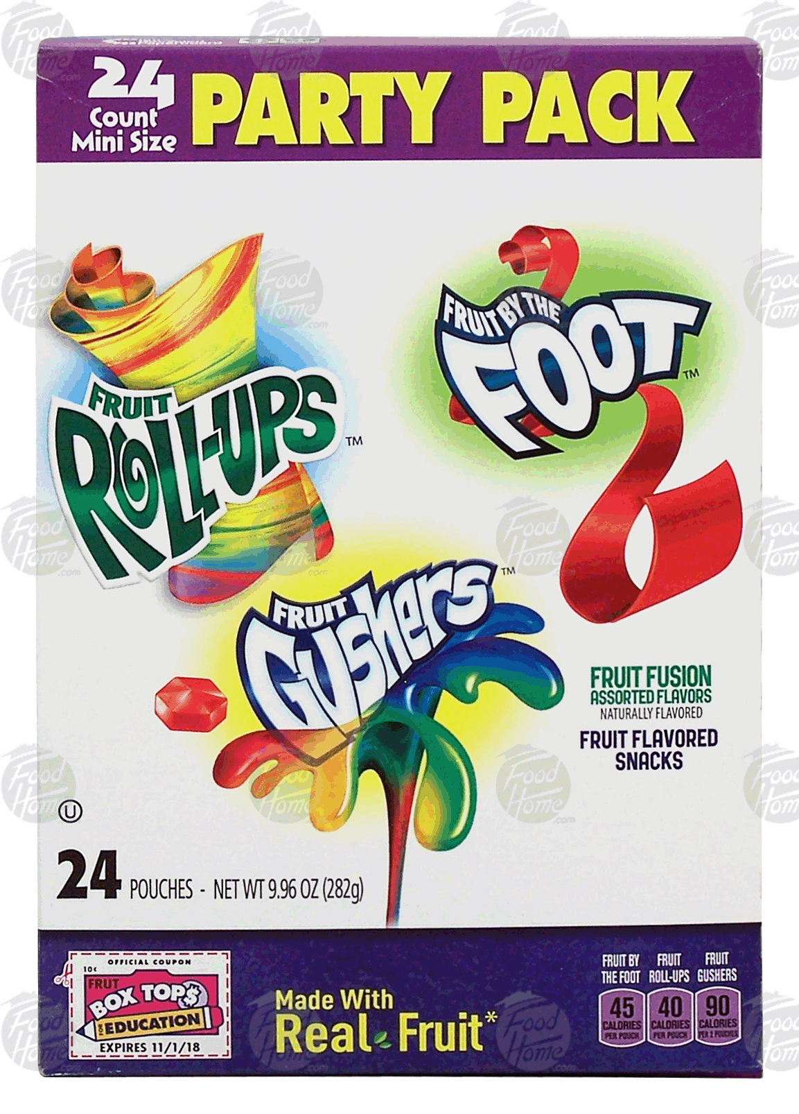 Betty Crocker Party Pack fruit roll ups, fruit gushers, fruit by the foot, fruit fusion assorted flavors Full-Size Picture